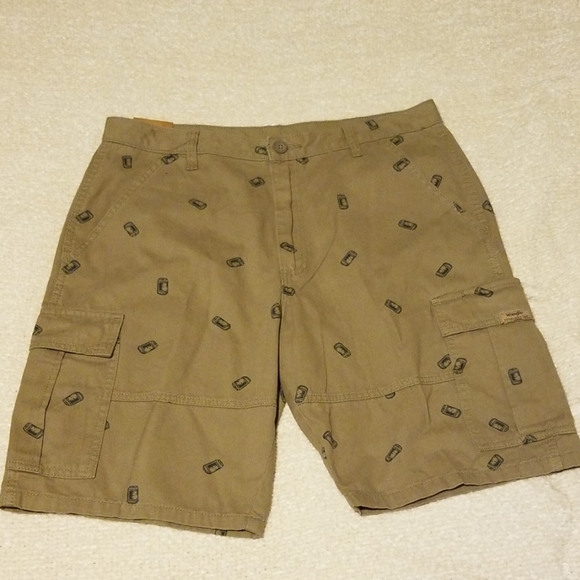wrangler beer can shorts
